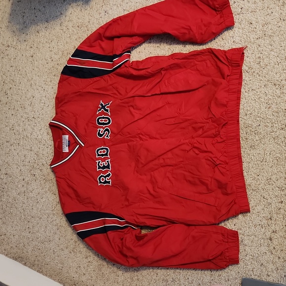 Boston Red Sox G-III Sports Carl Banks Red Pullover Nylon Jacket Sz XL - Picture 2 of 8